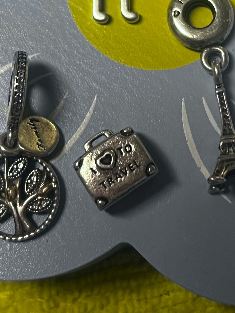 Pandora I Love to Travel Suitcase Charm Bead silver sterling trunk - Picture 2 of 3